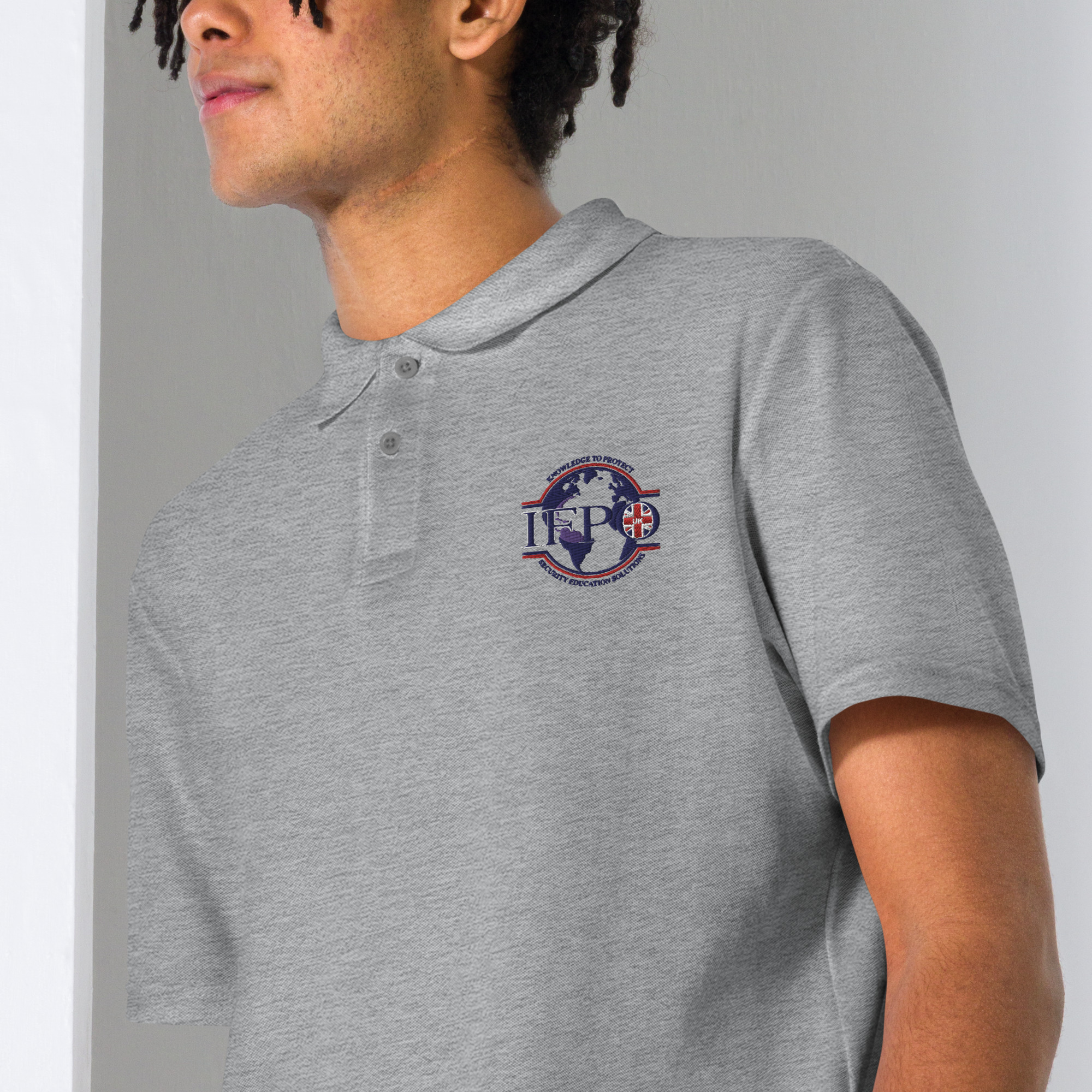 Unisex pique polo shirt - Image 3